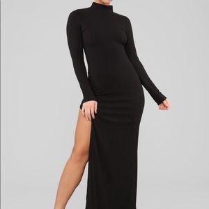 Dress turtle neck long